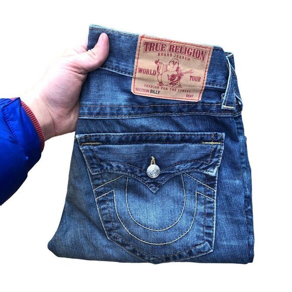 True Religion Jeans Size 30 BILLY Blue - Picture 6 of 6